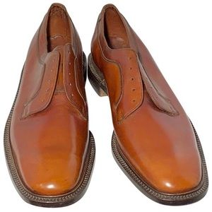 SOLD Alan McAfee tan leather oxford  11.5 B